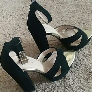 Suede High Heels